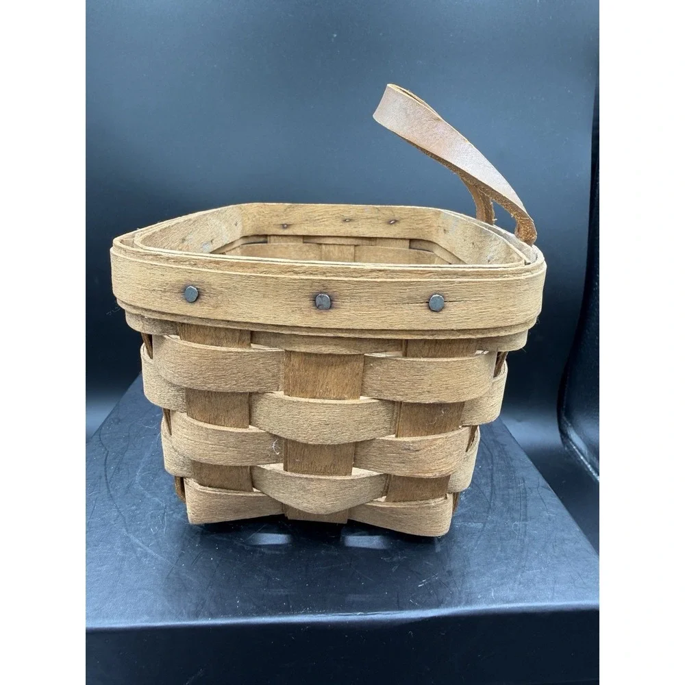 🔑 Longaberger 1986 Small Key Basket 🧺 Vintage Collectible